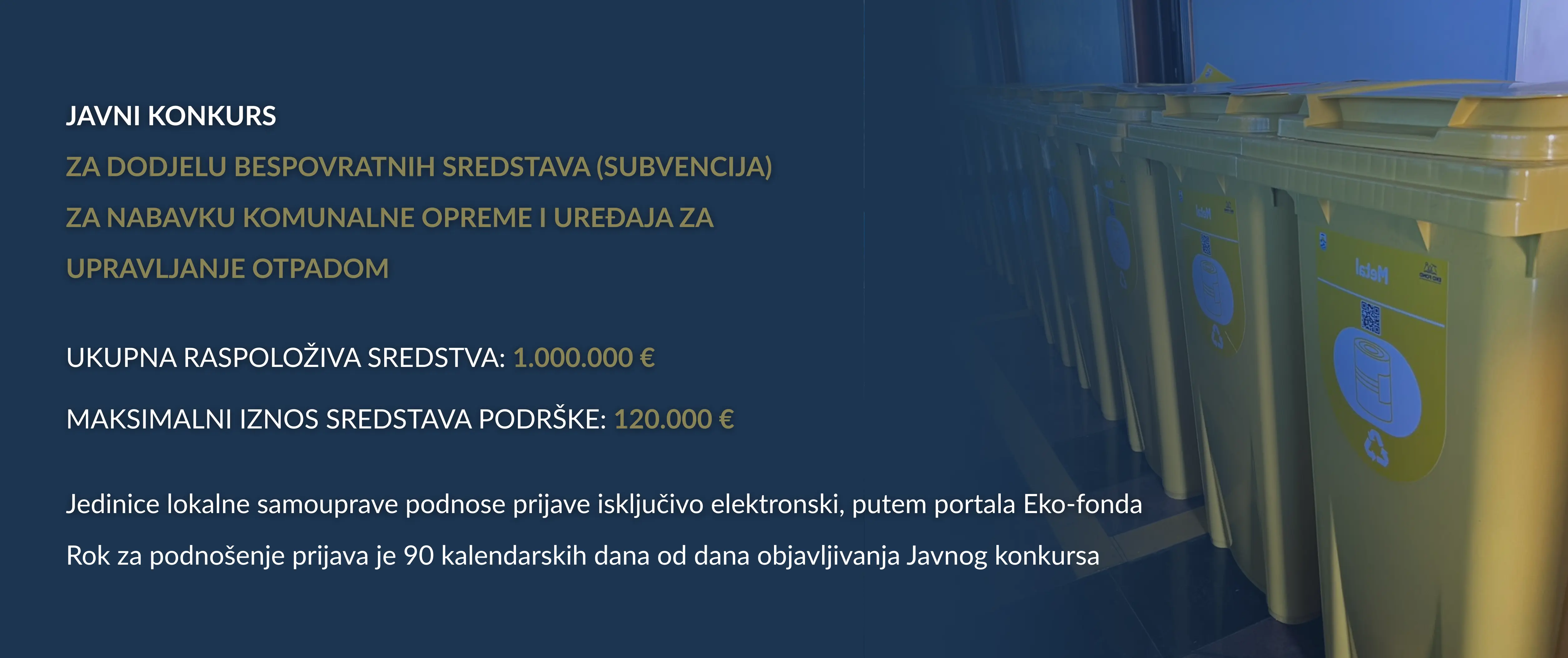 JAVNI KONKURS KOMUNALNA OPREMA 2025